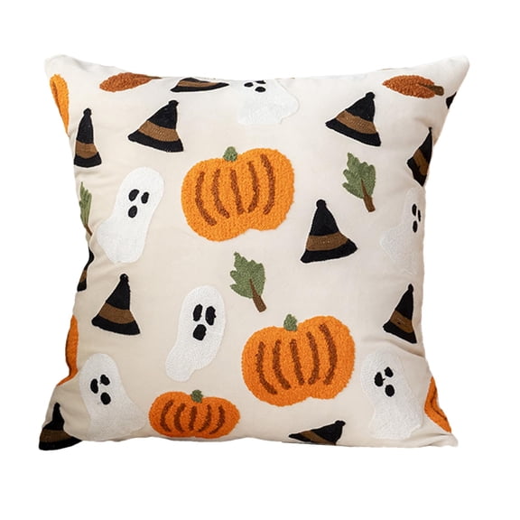 Canvas Pillowcase Halloween Pumpkin | Fall Pumpkin Throw Pillow Cover,Decorative Pumpkins Pillow Cushion Case,Pumpkin Pattern Throw Pillow Cases,Soft Pumpkin Cushion Case for Home