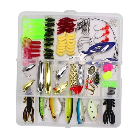 Colaxi Fishing Tackle Box, Fishing Accessories Storage Box, Equipment Waterproof Minnows Hooks Multifunctional Tackle Storage Tray, Fishing Tools Box