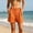 A443 Orange, variant on Women's Casual Summer Shorts High Waisted Pleated Front Lightweight Comfortable Beach Pants with Pockets Flattering Lounge Holiday Wear Breathable Loose Fit