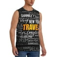 thumbnail image 2 of Gaeub Travel Men's Sleeveless Muscle Shirts Workout Tank Tops, Odor Protection and Comfortable - Large, 2 of 8