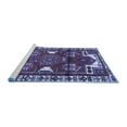 thumbnail image 2 of Ahgly Company Machine Washable Indoor Rectangle Persian Blue Traditional Area Rugs, 4' x 6', 2 of 4