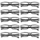 thumbnail image 5 of Paquete de 10/20 gafas de lectura, ayuda para la lectura, ayuda visual, color negro, 1,0 a 4,0, para mujeres y hombres, DE, 5 of 5