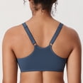thumbnail image 2 of DELIMIRA Women's Front Closure Racerback Bras Plus Size Full Coverage Underwire Unlined Bra, 2 of 4