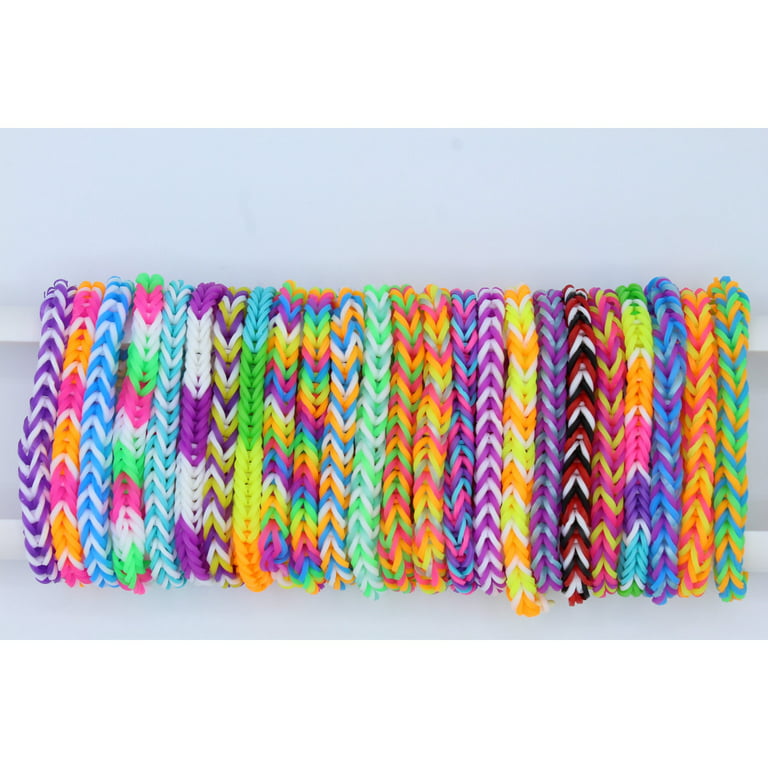 Rainbow Loom- Rubber Band Bracelet Craft Kit, 1,800 Rubber Bands Included,  8 Different Designs to Create, 5 Compartments For Easy Storage, High  Quality Craft for Ages 7 and Up 