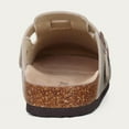thumbnail image 4 of Comwarm-zuecos de corcho para hombre y mujer, Sandalias planas sin cordones para la casa, zapatillas de playa a la moda, 2024, 4 of 5