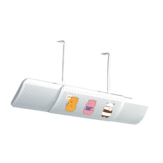 Deflector de aire acondicionado retráctil de 52-92cm, instalación Simple ajustable, deflector refrigerado por aire, deflector de dirección del viento Patrón de oso