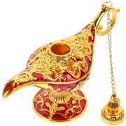 Aladdin's Lamp Gold Decor Home Desktop Adornment Table Lights for Vintage Wishing Decoration Ornament Dinner Party
