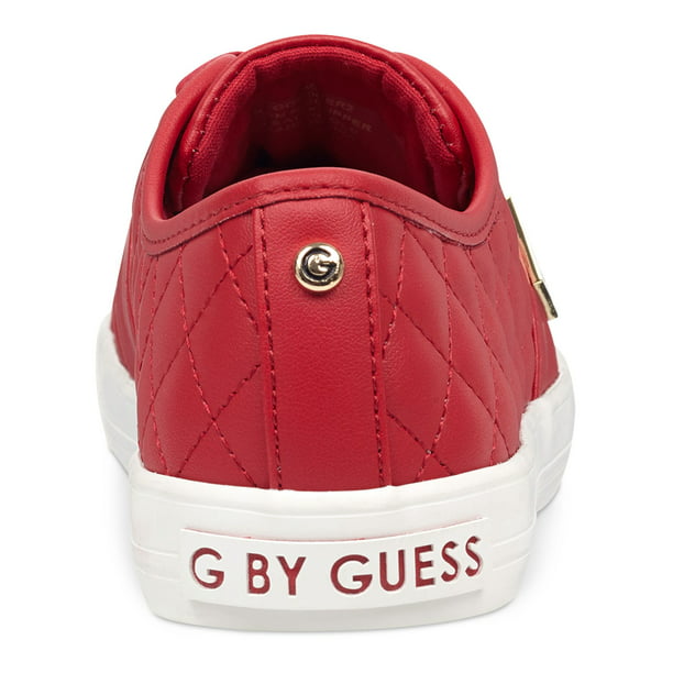 GBG LOS ANGELES Womens Red Quilted G By Logo Plaque Cushioned Backer 2 Lace-Up Athletic Sneakers 9 M - Walmart.com