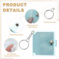 thumbnail image 3 of Uxcell 4 Pcs Mini Photo Albums, 2.4 Inch PVC Small Photo Storage with Keychain Photo Album with 16 Pockets for Pictures Valentine's Day Gift Wedding, Blue, 3 of 7