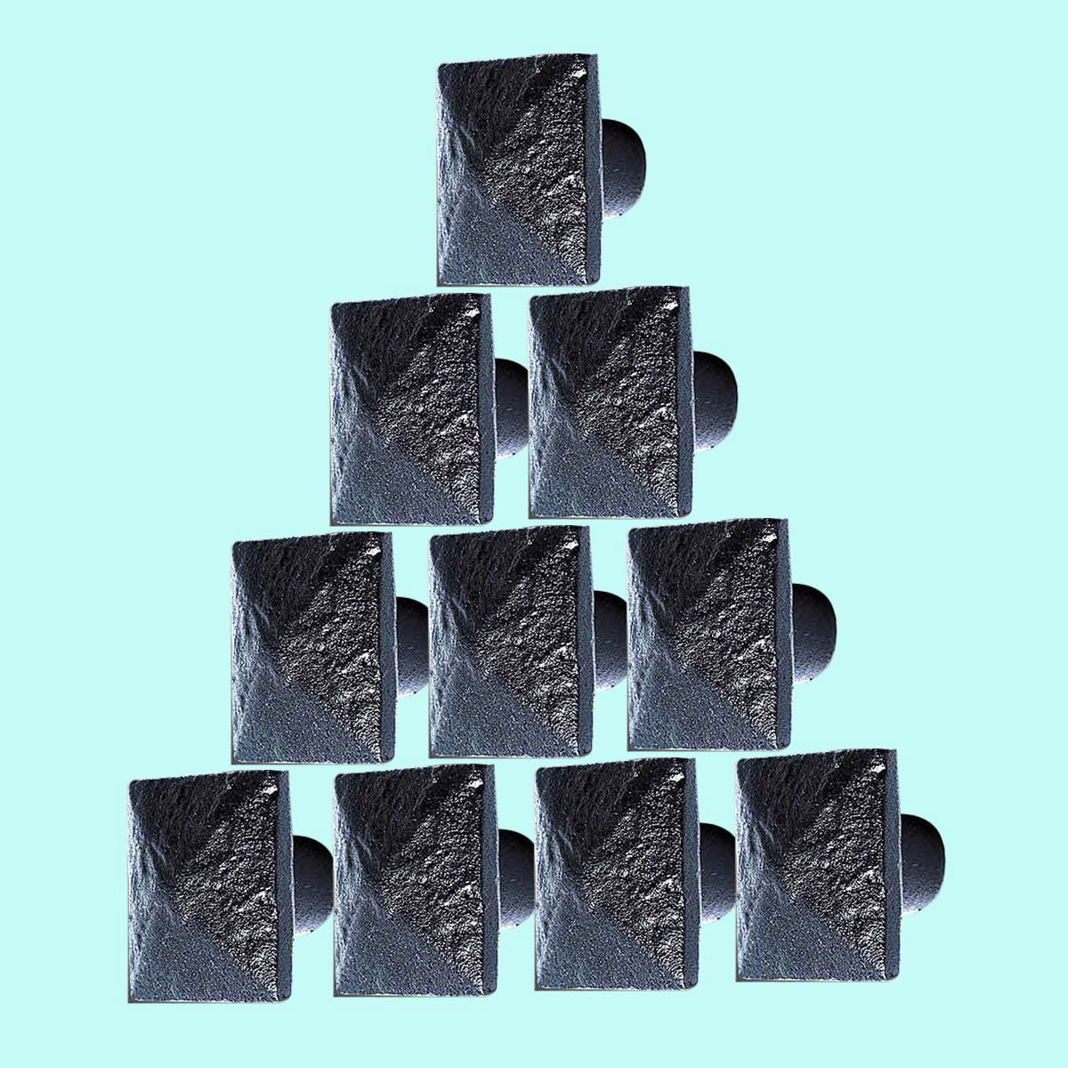 Kitchen Cabinet Knobs Iron Black Knobs 1" Pack of 10 Renovators Supply
