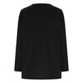 thumbnail image 5 of cfhntfmh Oversized Shirts for Women Fall Lounge Long Sleeve Crewneck T-Shirts Baggy Comfy Plain Tops, 5 of 6