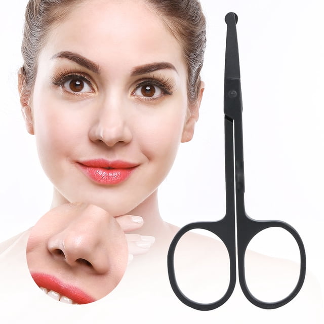 Tijera Portátil Y Versátil De Acero Inoxidable Para Recortar Cejas, Pelo De Nariz Y Barba