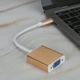 thumbnail image 6 of TYPE-C to VGA Converter Cable for Notebooks with a USB 3.1 Type C Port (Gold), 6 of 8