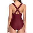 thumbnail image 4 of Tempt Me Traje de baño sexy de una pieza con cuello en V para mujer, 4 of 5