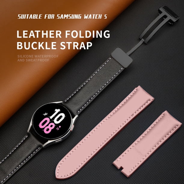 Correa de reloj de 20 mm para Samsung Galaxy Watch 5/5 Pro/4/4 Classic (negro rosa) Likrtyny Para estrenar