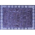 thumbnail image 1 of Ahgly Company Machine Washable Indoor Rectangle Oriental Blue Industrial Area Rugs, 5' x 7', 1 of 4