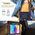thumbnail image 6 of FJLBDE Case for iPad (A16) 11th/10th Generation 11 inch/10.9 inch 2025/2022 with 360 Kickstand, Shoulder Strap Carrying Protective Cover, Navy Blue, 6 of 6