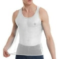 thumbnail image 2 of Delliss Summer Men's Sleeveless Top Transparent I-Shaped Sports Fitness Top Solid Color Base Round Neck Vest, 2 of 5