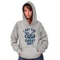 thumbnail image 4 of I Put Eat In Cheat Day Funny Foodie Unisex Plus Fleece Graphic Hoodie Brisco Brands 3X, 4 of 5