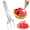 B, variant on Stainless Watermelon Cutter Tool, Non Slip Handle Fork, for Easy Fruit Slicing and Serving Multipurpose Accessory for Watermelon Mango Cantaloupe Pineapple Home Restaurant Picnic Camping Dessert