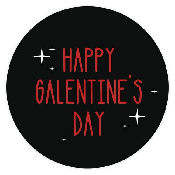 Galentine Gang Stickers, Red & Black Happy Galentine's Day, Party Favors, 40-Pack