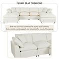 thumbnail image 4 of Harper & Bright Designs Convertible Modular Sectional Sofa with 2 Removable Ottomans & Pillows, Large U Shape Cloud Couch with Reversible Chaise for Living Room, Beige, 4 of 16
