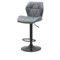 thumbnail image 4 of Banco Alto Ajustable Gris para Barra, con Respaldo y Base Metálica EKE Life, 4 of 5