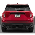 thumbnail image 4 of iPick Image for Ford Explorer Real Carbon Fiber Insert Gunmetal Chrome Stainless Steel License Plate Frame, Official Licensed, 4 of 7