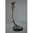 thumbnail image 5 of Nifao Colored Monkey Resting on a Tree Bronze Statue – Home Decor Sculpture, 12"L x 13"W x 27"H, 5 of 10