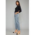 thumbnail image 3 of Kan Can Women's High Waist Raw Hem Cropped Wide Leg Jeans - KC2565L (T), 3 of 9