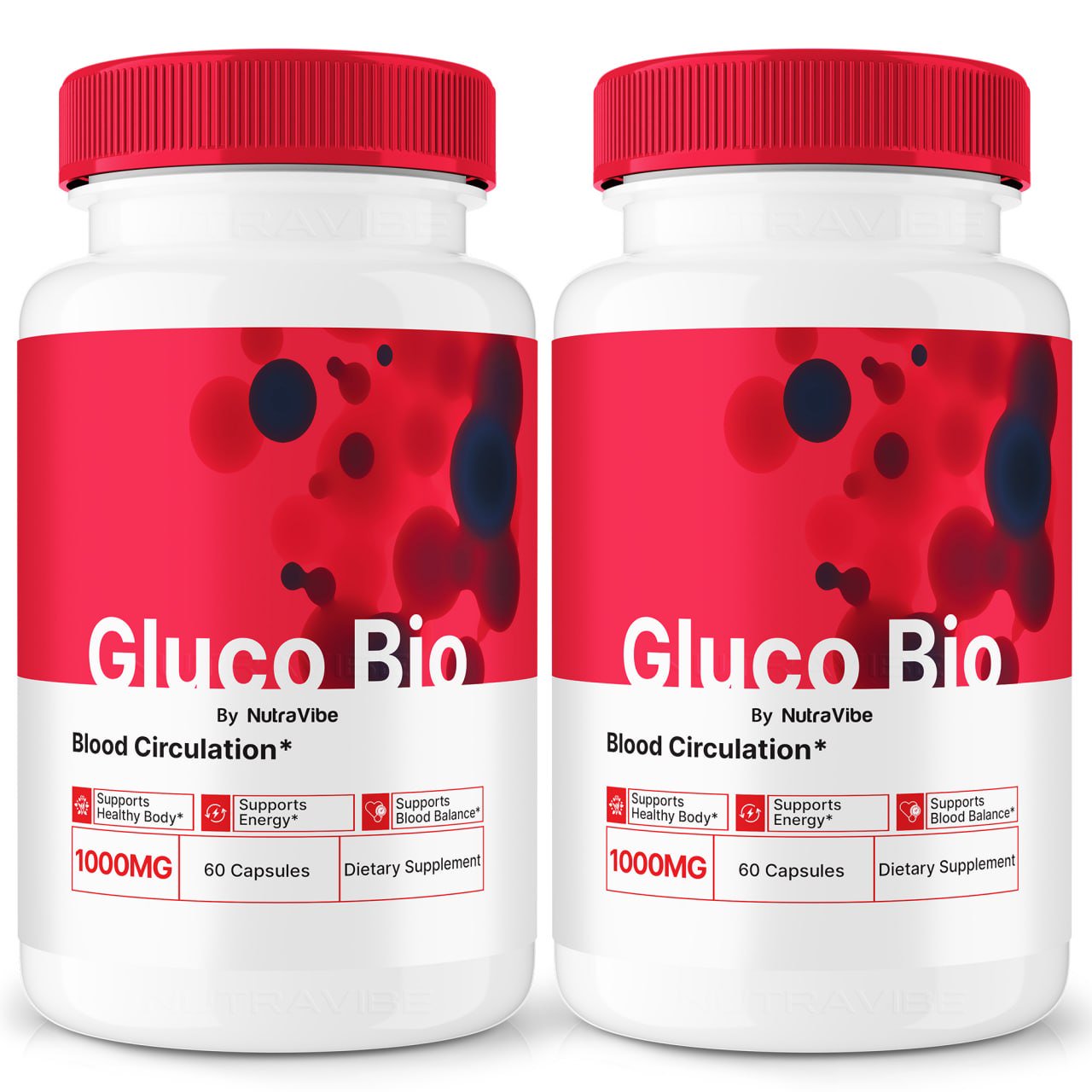 (2 Pack) Gluco Bio Capsules, Advanced Blood Support Pills, All Natural Formula to Maintain Healthy Levels, Dietary Supplement for Overall Wellness, GlucoBio Capsulas Reviews (120 Capsules)