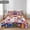 Red - Flower, variant on 2/3PCS Retro Oil Floral Bedspread Set,1 Pc Quilt + 1/2 Pcs Pillowcases, Soft Skin-friendly Fabric Multiple painting patterns available Bedroom Decor Machine Washable