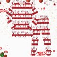 thumbnail image 2 of sdbrld Toddler Kids Fall Pajamas for Boys Girls Christmas Pajama Cute Xmas Graphics Shirt Long Sleeve and PJs Pants Two Piece Sleepwear Outfit Sets Brick Red Sizes 2-3 Years, 2 of 9