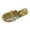 Gold, variant on Summer Slippers for Women Open Toe Slip On Flat Slides Sandals Summer Casual Women Beach Fashion Slippers Lazy Shoes