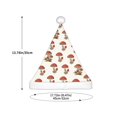 thumbnail image 3 of Honeii Red Mushrooms Print Hat Santa Claus Hat For Xmas Party, Christmas Caps For Boys Girls Child,Christmas Beanie, 3 of 6