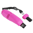 thumbnail image 4 of USB Powered Keyboard Cleaning Machine Handheld Notebook Bedroom Car Vacuum Dust Collector Ash Extractor Supplies Gifts Rose Red, 4 of 7
