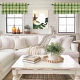 thumbnail image 4 of Spring Plaid Window Valance Curtain Green Yellow Rod Pocket Short Curtain for Living Room, Bedroom & Kitchen Window Decor 42x12in, 4 of 8
