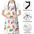 thumbnail image 6 of Uemuo Dinosaur Pattern Waterproof Apron Adjustable Dishwasher Apron- Apron for Women Men Heavy Duty Work Apron for Dishwashing Chemical Lab, 6 of 9