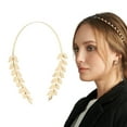 thumbnail image 2 of Unique Bargains 1 Pc Cute Branches And Leaves Headbands for Women Gold Tone, 2 of 6