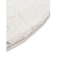 thumbnail image 6 of Marilyn Monroe Glam Collection Area Rug - Trellis (5' 3" Round White Silver/Silver), 6 of 11
