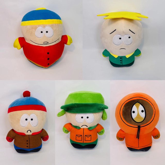 AIXINI 15-20cm South Park Juguetes De Peluche De Dibujos Animados Muñeca Stan Kyle Kenny Cartman Almohada Niños Regalo De Cumpleaños