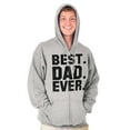 thumbnail image 3 of Best Dad Ever Worlds Coolest Father Zip Hoodie Sweatshirt Men Brisco Brands S, 3 of 6