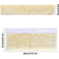 thumbnail image 4 of Soft Faux Fur Universal Fit Seatbelt Cover Car Truck SUV Airplane Seat Belt Shoulder Pad for Carmera Backpack Straps Neck Cushion Protector Extra Long 15.7in Beige, 4 of 16