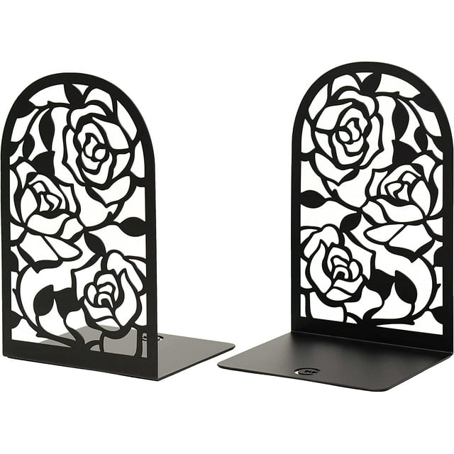 Sujetalibros, Sujetalibros Premium para estanterías, Sujetalibros de metal para libros pesados de oficina en el hogar, Soporte para estantes para libros, Decoración del hogar, Tapones para libros, Sop