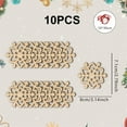 thumbnail image 5 of Christmas Wooden Snowflake Ornaments - 40Pcs Hanging Wood Slices with String, Handcrafted Rustic Xmas Tree Decor, Festive Winter Holiday Craft Decoration for Home Mantel Wreath, 5 of 8