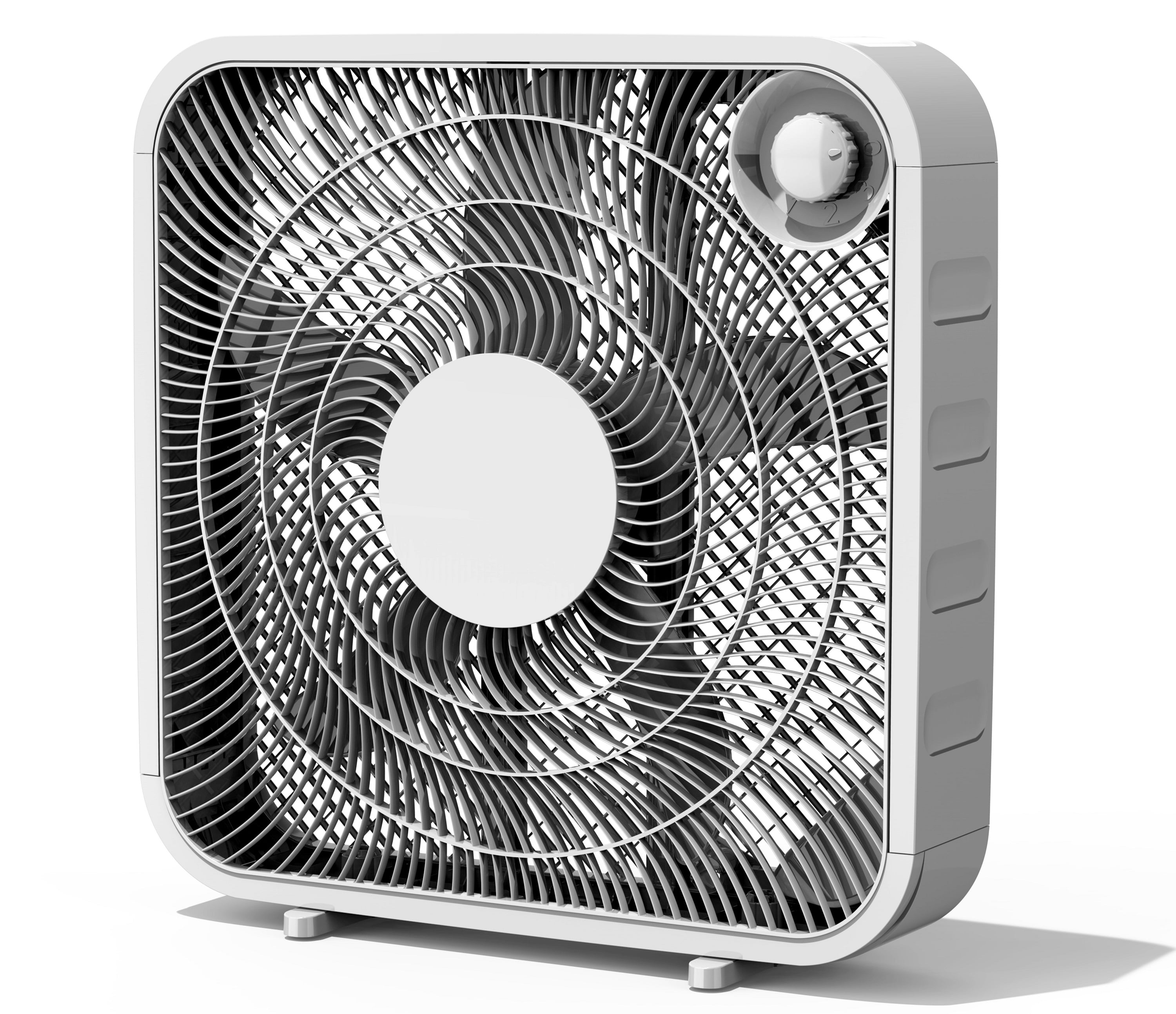 Mainstays 20" 3-Speed Box Fan, FB50-16HW, White