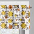 thumbnail image 5 of Ambesonne Sketch Valance & Curtain, Honey Jars Drops and Bees, 55"x45", White Mustard Ginger, 5 of 7