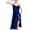 Blue, variant on 2024 Womens Summer Sexy Hot Lace Mid-Length High-Waisted Split Home Nightdress