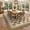 Camel, variant on HIWEAVER Brown 2' x 6' Scalloped-edge Easy Jute Runner Rug for Bathroom Modern Bordered Plaid Indoor Outdoor Neutral Carpet for Patios Non Slip Washable Throw Kitchen Mat for Home Decor