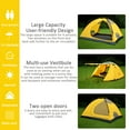 thumbnail image 2 of Carpa GEERTOP para 4 personas, 4 estaciones, impermeable y ligera, 2 of 8